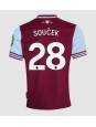 West Ham United Tomas Soucek #28 Domácí Dres 2024-25 Krátký Rukáv